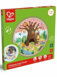 Пазл Hape 4 времени года, 10 + 12 + 16 + 18 элементов купить в Кишиневе. Фото 2