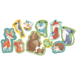 Puzzle educativ Hape 10 în 1 Prietenii pădurii, 40 elemente cumpăra în Chișinau. Foto 2