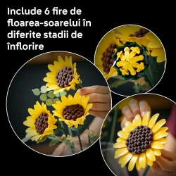 Set construcție Lego Botanicals Sunflower Bouquet, 686 elemente cumpăra în Chișinau. Foto 6
