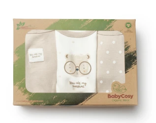 Боди с длинным рукавом BabyCosy Beige, 3 шт. (18-24М) купить в Кишиневе. Фото 10