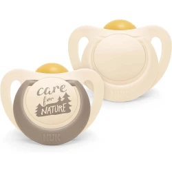 Suzetă ortodontică din latex NUK For Nature 6-18 luni 2 buc cumpăra în Chișinau. Foto 1
