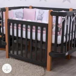 Комплект в кроватку Veres Teddy Girl-2 Pink (6 предметов), 120x60 cм купить в Кишиневе. Фото 2