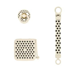 Set cadou Bibs Polka Soothe Go Ivory & Black cumpăra în Chișinau. Foto 2