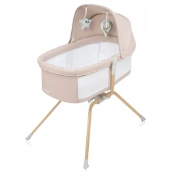 Кроватка Co-sleeper 3 в 1 Lionelo Malin Evo Beige Natural купить в Кишиневе. Фото 1