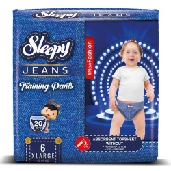 Подгузники-трусики Sleepy Jeans XLarge 6 (15-25 кг), 20 шт. купить в Кишиневе. Фото 1