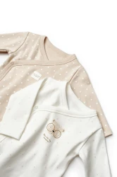 Body cu mânecă lungă BabyCosy Ivory & Ecru, 2 buc. (3-6L) cumpăra în Chișinau. Foto 7