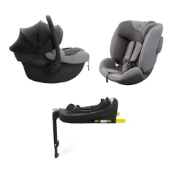 Набор автокресел 3 в 1 KinderKraft Endura Safe Modular System, 40-150 см (i-Size), серый купить в Кишиневе. Фото 1