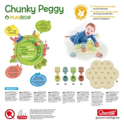 Игрушка-сортер Quercetti Chunky Peggy Bio купить в Кишиневе. Фото 5