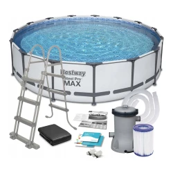 Каркасный бассейн Bestway Steel Pro Max 457x107 см, 14970 литров купить в Кишиневе. Фото 1