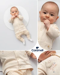 Комплект из 2 штук Caramell All Time Boy Beige & Ecru (1-3М) купить в Кишиневе. Фото 2