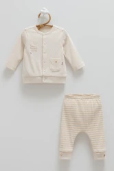 Комплект из 2 штук Caramell All Time Boy Beige & Ecru (1-3М) купить в Кишиневе. Фото 1