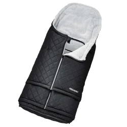 Husa de iarna pentru carucior Recaro Vario Footmuff Black Grey 95x45 cm cumpăra în Chișinau. Foto 1