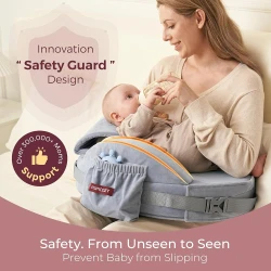 Подушка для кормления Momcozy CozyPro Grey, 57x37 см купить в Кишиневе. Фото 5