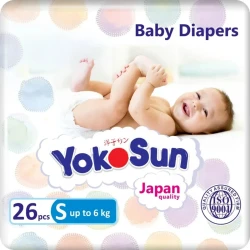 Подгузники YokoSun Comfort S (<6 кг), 26 шт. купить в Кишиневе. Фото 2