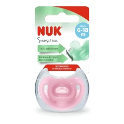 Suzeta ortodontică din silicon NUK Sensitive în sort. (6-18 luni) cumpăra în Chișinau. Foto 1