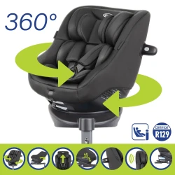 Автокресло 0-18 kg (i-Size) Graco Turn2Me Midnight, поворотное 360 купить в Кишиневе. Фото 3
