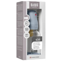 Biberon pentru bebelusi din sticla Bibs Latex Baby Blue, 120 ml cumpăra în Chișinau. Foto 5