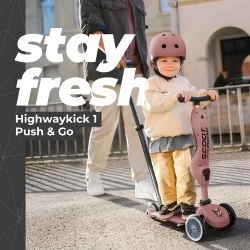 Самокат 2 в 1 Scoot&Ride Highwaykick 1 Push and Go Wildberry купить в Кишиневе. Фото 8