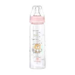 Biberon pentru bebeluși din sticlă Kikkaboo Savanna Pink, 240 ml cumpăra în Chișinau. Foto 2