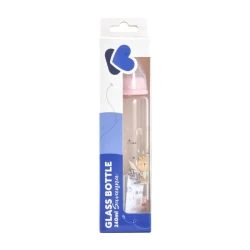 Biberon pentru bebeluși din sticlă Kikkaboo Savanna Pink, 240 ml cumpăra în Chișinau. Foto 3