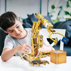Puzzle 3D Cubic Fun STEM Series Braț robotic hidraulic - studiem hidraulica, 185 elemente cumpăra în Chișinau. Foto 3