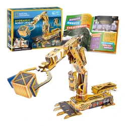 Puzzle 3D Cubic Fun STEM Series Braț robotic hidraulic - studiem hidraulica, 185 elemente cumpăra în Chișinau. Foto 2
