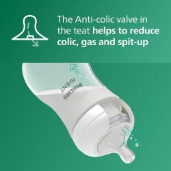Набор бутылочек для кормления из стекла Philips Avent Natural Response, 240 мл, 2 шт. купить в Кишиневе. Фото 4