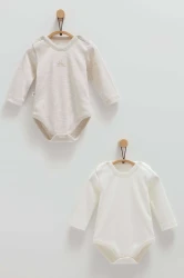 Body cu mânecă lungă Caramell Cool Spring Beige, 2 buc. (6-9L) cumpăra în Chișinau. Foto 1