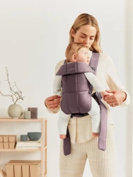 Анатомический рюкзак-кенгуру BabyBjorn Mini Cotton Dark Purple купить в Кишиневе. Фото 2