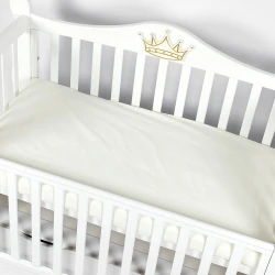 Cearșaf de pat pe elastic PernaMea Ivory, 120x60 cm cumpăra în Chișinau. Foto 1