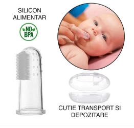 Periuță de dinți tip degetar BabyJem (0+ luni) cumpăra în Chișinau. Foto 2