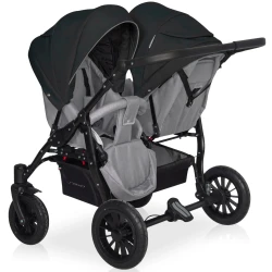 Коляска для двойни 2 в 1 Riko Saxo Grey Fox купить в Кишиневе. Фото 3