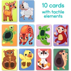 Развивающие карточки Dodo My Tactile Cards Montessori Малыши животных купить в Кишиневе. Фото 7
