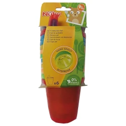 Cană pentru antrenament Nuby Hard Spout 9+ luni 210 ml, 6 buc cumpăra în Chișinau. Foto 1
