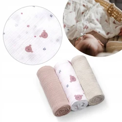 Pelinci din bumbac BabyOno Bear (70x70 cm), 3 buc. cumpăra în Chișinau. Foto 4