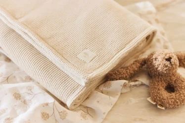 Păturică Jollein Box Knit Oatmeal/Velvet, 75x100 cm cumpăra în Chișinau. Foto 8