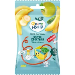Bucati de fructe ФрутоНяня Codite Mere-Banana (12 luni+), 15 gr cumpăra în Chișinau. Foto 1