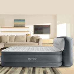 Надувной матрас Intex Velur Deluxe Ultra Plush со спинкой и встроенным электрическим насосом купить в Кишиневе. Фото 3