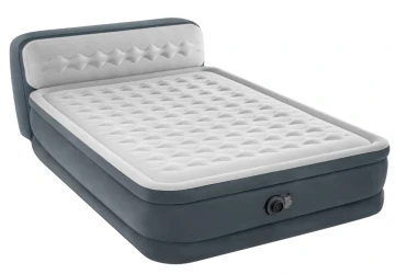 Надувной матрас Intex Velur Deluxe Ultra Plush со спинкой и встроенным электрическим насосом купить в Кишиневе. Фото 1