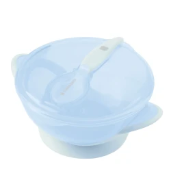 Bol cu ventuză și lingură Kikkaboo Feedy Blue, 400 ml cumpăra în Chișinau