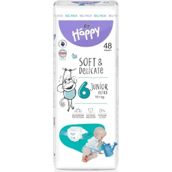 Подгузники Bella Baby Happy Soft & Delicate Junior Extra 6 (15+ кг), 48 шт. купить в Кишиневе. Фото 1