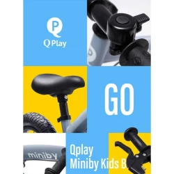 Велосипед 3 в 1 QPlay Miniby Grey, колёс 14" купить в Кишиневе. Фото 3