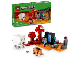 Set construcție LEGO Minecraft The Nether Portal Ambush, 352 elemente cumpăra în Chișinau. Foto 4