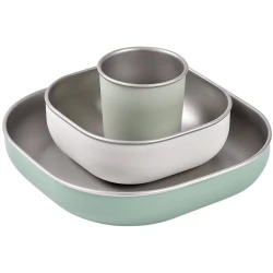 Набор мисок Beaba Inox Sage Green, 3 шт. купить в Кишиневе