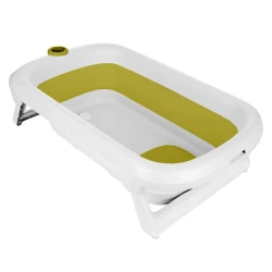 Cadita pliabila cu termometru Kikkaboo Rio Yellow, 83 cm cumpăra în Chișinau. Foto 1