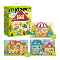 Puzzle Mideer Orășelul de basm, 3 în 1, nivelul 4, 180 elemente cumpăra în Chișinau. Foto 2