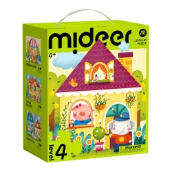 Puzzle Mideer Orășelul de basm, 3 în 1, nivelul 4, 180 elemente cumpăra în Chișinau. Foto 1