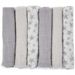 Пелёнки из муслина Jane Bamboo Star (35x35 см), 6 шт. купить в Кишиневе. Фото 3