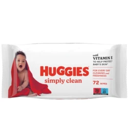 Servetele umede Huggies Simply Clean, 72 buc. cumpăra în Chișinau. Foto 1