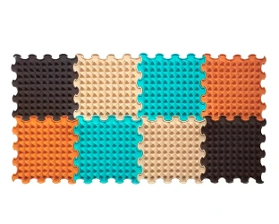 Covoraș ortopedic pentru copii Ortoto Puzzle Little Pyramids, 30×30 cm, 8 buc. cumpăra în Chișinau. Foto 1
